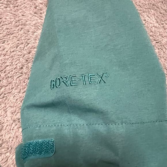 The North Face Jacket Womens Large Gore-Tex All Weather Proof Green Hooded Rain - Picture 6 of 12